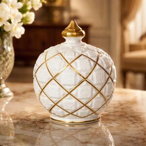 Westmoreland "Old Quilt" pattern milk glass lidded dish